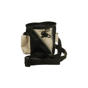 Taske til godbidder Firedog sort/beige small