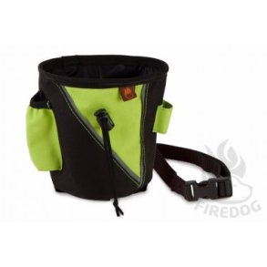 Taske til godbidder Firedog Sort/neon grn small
