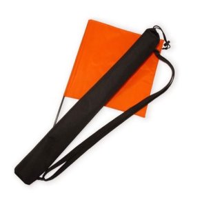 Markeringsflag orange st med 4