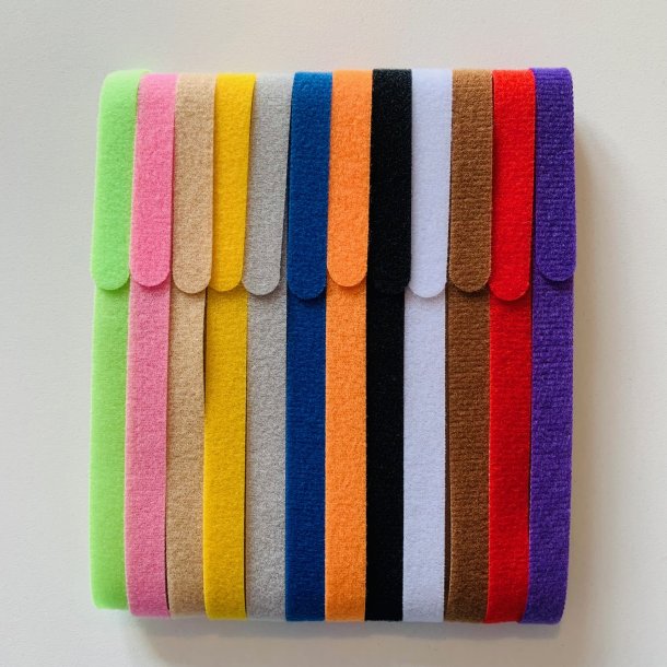 hvalpehalsb�nd med velcro 12 stk 7-33 cm