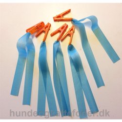 Markeringsbnd med klemme 5 stk. bl