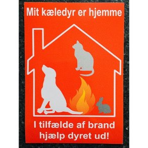 Mit kledyr er hjemme - klistermrke