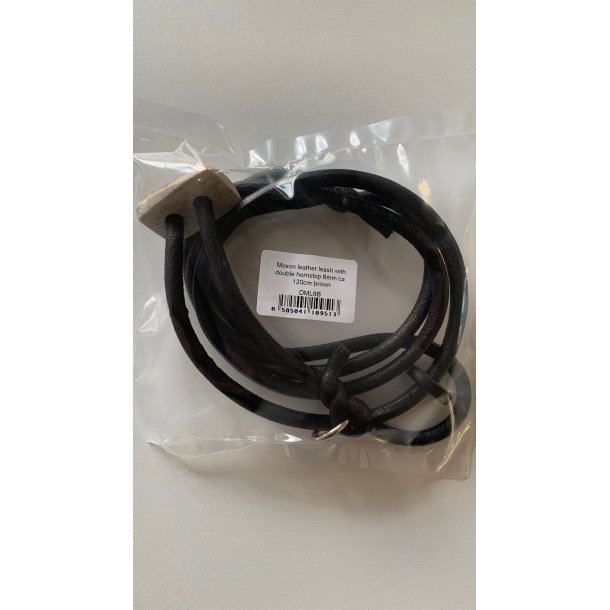 Firedog Retrieverline l�der med dobbelt stop - brun 120