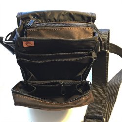 Firedog taske messenger bag i oilskin brun