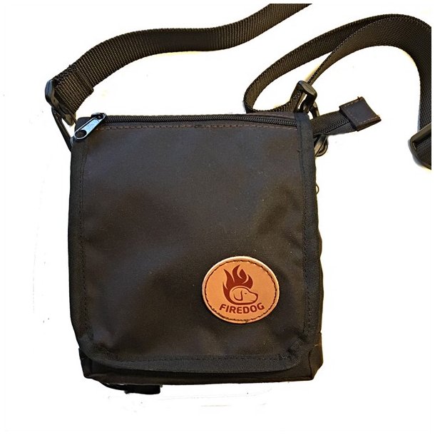 Firedog taske messenger bag i oilskin brun