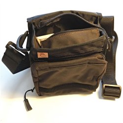 Firedog taske messenger bag i oilskin brun