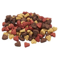 Blde trningsgodbidder microhjerter 500 g