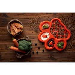 Hundeskl 2 i 1 slow eating grn