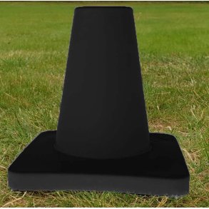Kegle kraftig kvalitet 15 cm sort