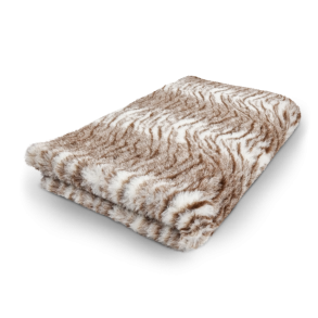 Vetbed brun tigerstrib 150 x 100