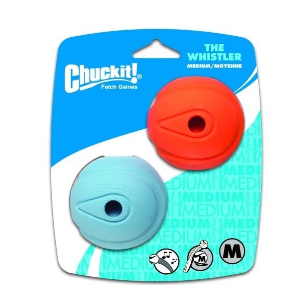 Chuckit Whistler Ball medium 6,5 cm 2 stk.