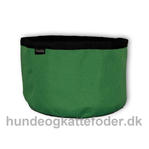 Firedog Transportabel vandskål grøn