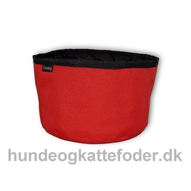 Firedog Transportabel vandskål rød